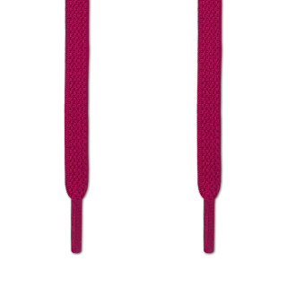 Flade, elastiske snørebånd i hot pink (no tie)